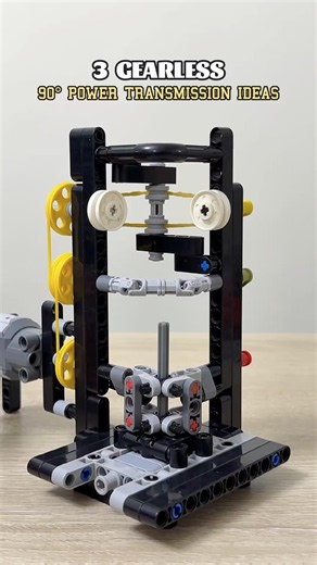 3 Gearless 90° Power Transmission Ideas #lego #legotechnic #mechanical