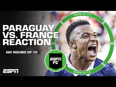 France advance to the World Cup Quarterfinals after 1-0 win vs. Paraguay 🔥 | ESPN FC