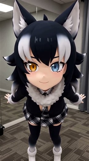 Gray wolf || Kemono friends #waifu #cosplay #anime #cute #dance
