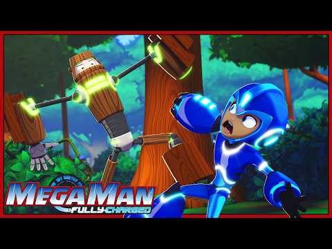 All Good In The Wood // Fire Man In The Hole | Ep 33 & 34 - Mega Man: Fully Charged | NEW Full Eps!