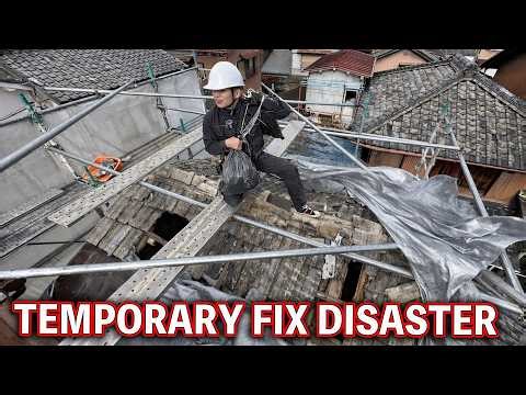 Years of Temporary Roof Fixes Finally FailedJapanese Carpenter Saves the Roof