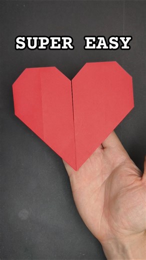 SUPER EASY PAPER HEART ❤️ #paperheart #origamiheart
