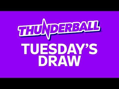 The National Lottery Thunderball draw results from Tuesday 06 October 2026
