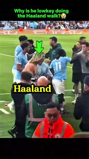 Why is Jimin lowkey doing the Haaland walk?😭 #bts #football