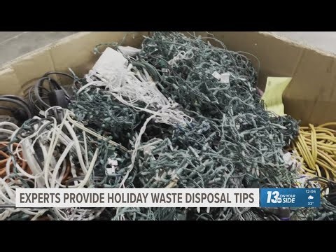 Experts share how to dispose of holiday waste