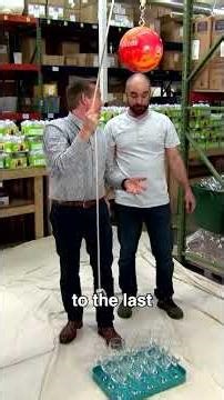 Hex Nuts Tied to a Bowling Ball... Save The Wine Glasses? Why?