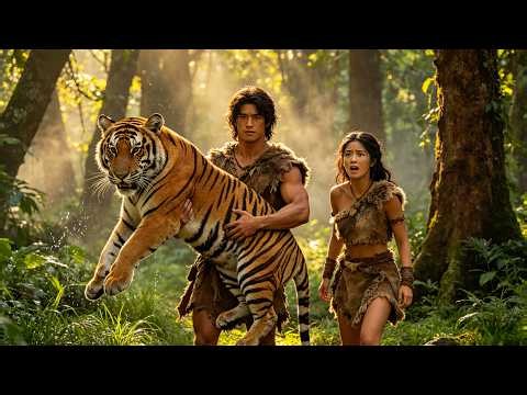 Caught between tiger and savages, she marries tribesman and builds primitive civilization