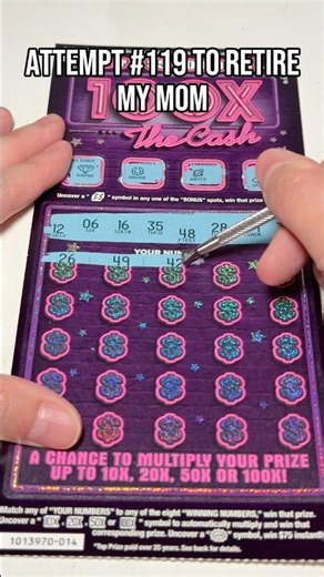 [Attempt #119] Another Try 100X the Cash Scratcher! 🎟️✨ #scratchers #lottery #gambling