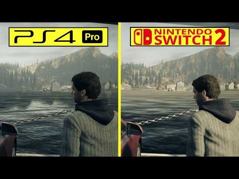 Alan Wake Remastered PS4 Pro vs Switch 2 (Backward Compatibility) Graphics Comparison