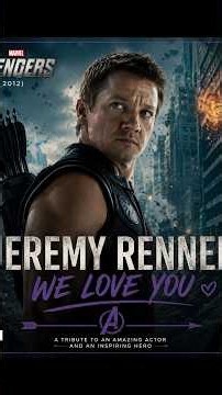 ❤️🏹 @JeremyRenner, WE LOVE YOU ❤️🎵 | A HEARTFELT TRIBUTE SONG TO JEREMY RENNER! 🔥