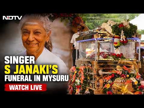 S Janaki Funeral WATCH LIVE | Singer S Janaki Passes Away At 88 LIVE Updates | S Janaki Funeral LIVE