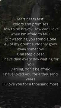 Christina perri - A thousand years. #athousandyears #christinaperri #lyrics #fyp