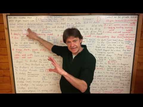 The Poetical Dictionary (D) - What does a D sound usually signify?