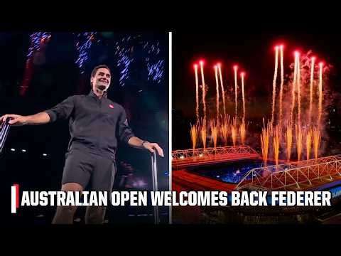 Roger Federer gets HUGE ovation in inaugural AO Opening Ceremony | 2026 Australian Open