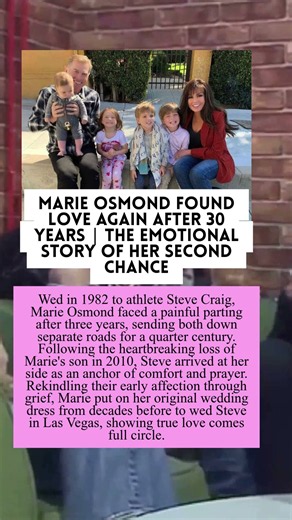 Marie Osmond Found Love Again After 30 Years The Emotional Story of Her Second Chance