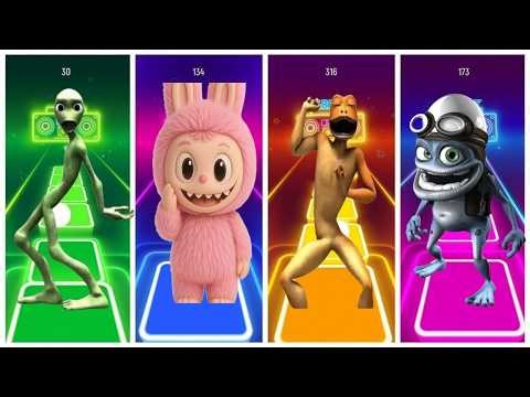 Patila🆚Labubu🆚Alien Dance 🆚Crazy Frog [ Tiles Hop EDM