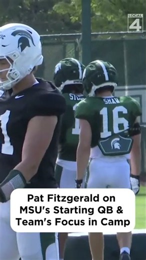 Pat Fitzgerald praises Michigan State QB Alessio Milivojevic