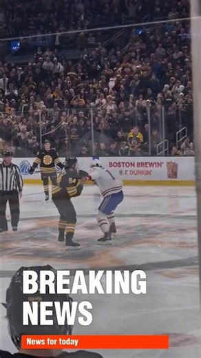 Epic NHL Rivalry Explodes: Bruins vs. Canadiens Brutal Fight in First Period Chaos!