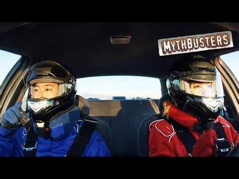 Can You Really Use One Car To Stop Another That’s Out Of Control? | MythBusters