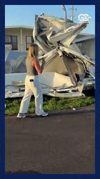 Tornado hits North Fort Myers mobile home community, scattering debris and cutting power