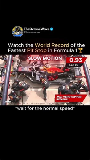 F1 World Record Pit Stop🏆 #perfection #f1