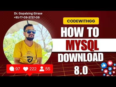 📥 MySQL Software 8 Version Download | Step-by-Step Installation | GG Code...