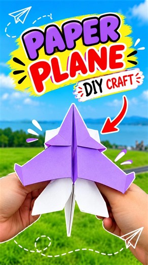 How to make a super fast paper jet airplane tutorial craft idea 😱 #ytshorts #easycraftswithsabbo