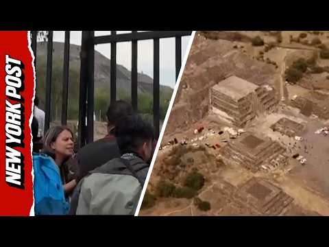 Tourists React to Deadly Shooting Atop Mexico Pyramid
