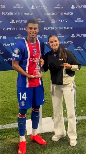 Désiré Doué ultimate BIG GAME PLAYER 😍 Goal + assist in UEFA Super Cup final #SuperCup #PSG