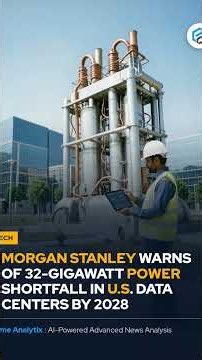 Morgan Stanley: U.S. Data Centers Face 32-Gigawatt Power Shortfall by 2028 #power #electricity #fyp