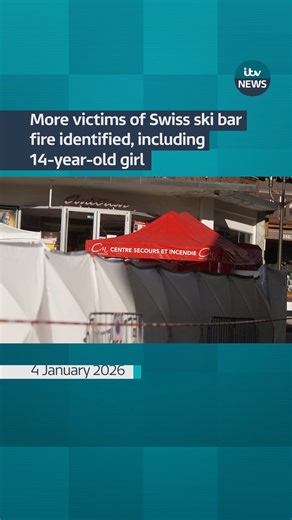 More victims of Swiss ski bar fire identified, including 14-year-old girl #itvnews #news | ITV News