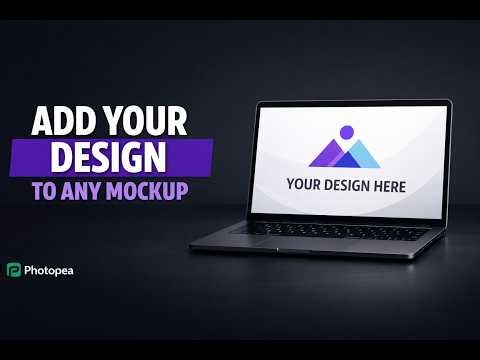 How to Add Your Design to a Mockup in Photopea