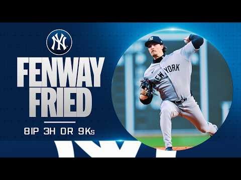 Max Fried was DOMINANT with 8 SCORELESS INNINGS at Fenway! 🔥🤯 (9 Ks in his quality start!)