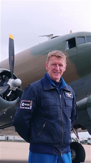 When Tim Peake took to the skies in a Spitfire... 🧑‍🚀