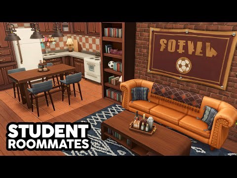 Student Roommates Apartment // The Sims 4 Speed Build: Apartment Renovation