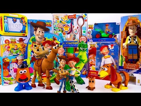 Disney Pixar Toy Story toy Unboxing collection ASMR | Woody & Slinky Dog & Rex & Aliens & Jessie