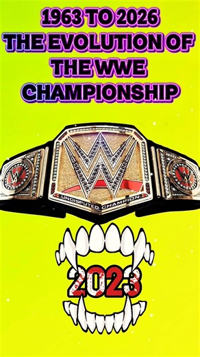 WWE Championship Evolution (1963–2026) | Full History & Timeline #wwe #wweshorts #shrots