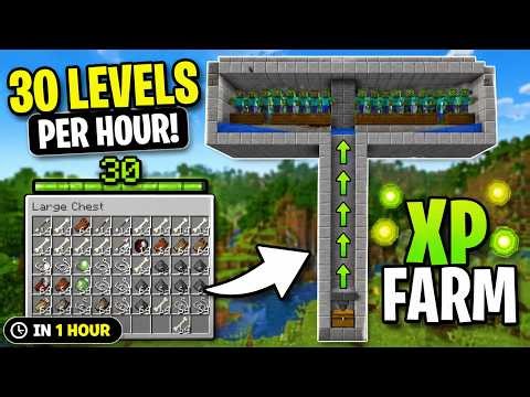 Easy Minecraft XP Farm 1.21+ | 30 Levels Per Hour (Without Mob Spawner)