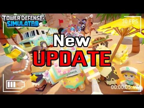 NEW TDS SUMMER SKINS OUT NOW! Tower Defense Simulator // 3 NEW CRATES!! // Come Chill!