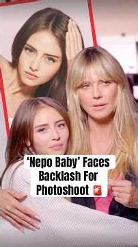 ‘Nepo Baby’ Faces Backlash For Photoshoot #shorts #heidiklum #leniklum