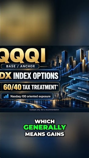 QQQI: Nasdaq-100, Tax Strategy & Options Explained #HighYieldETFs #QQQI #incomeinvesting #shorts