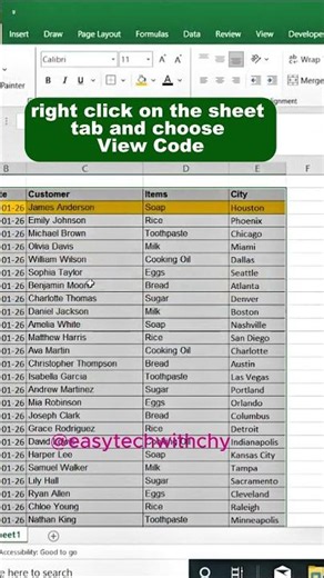 AUTO HIGHLIGHT THE ACTIVE ROW IN EXCEL!(2026). #viral #viralvideo#youtubeshortsvideo #explore