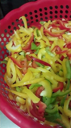 Fresh Colorful Capsicums 🫑🌶️🥗✨🍝