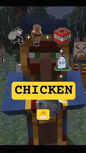 🐔 Destroy a Village for ONE Chicken? 🤡 Deal. #minecraft #troll #minecraftshorts