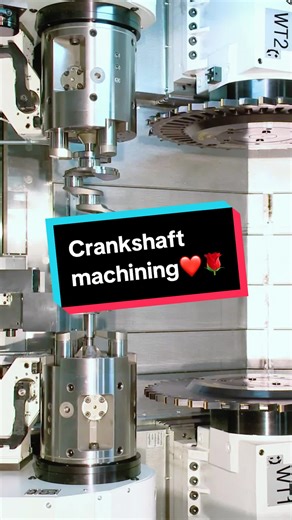 Crankshaft machining❤️❤️ #cnc #milling #turning #cncmachining #manufacturing #Engineering #machinist #design #designer #cncmachine #Metalworking #foryou