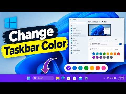 How to Change Taskbar Color in Windows 11