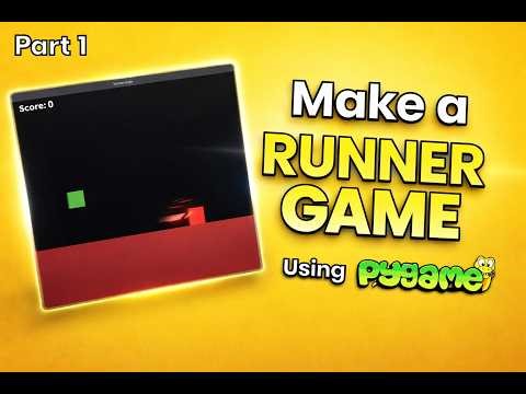 Make Games Using Pygame! Part 1 | Make a Runner Game