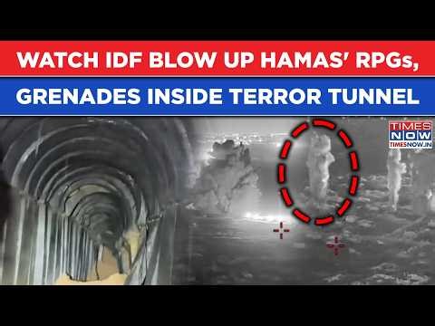 Watch: IDF Blows Up Hamas' RPGs, Grenades Inside 4 Terror Tunnels| Gaza Terrorists Unmasked Again