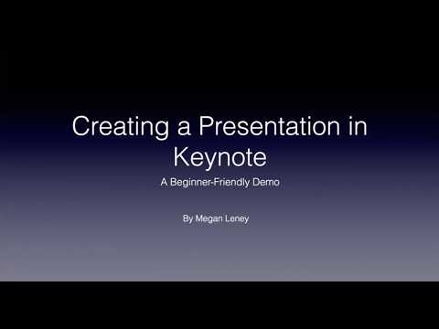 Creating Keynote Presentation