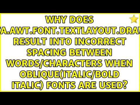 Why does java.awt.font.TextLayout.draw() result into incorrect spacing between Words/Characters...
